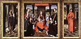 Triptych Paintings - The Donne Triptych by Hans Memling
